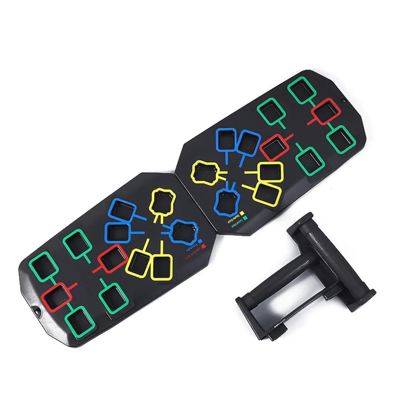Nuevo Set Portátil de Tabla Multifuncional para Flexiones con Asas — Equipo de Ejercicio Plegable para Entrenamiento de Pecho, Abdomen, Brazos y Espalda.