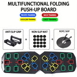 Nuevo Set Portátil de Tabla Multifuncional para Flexiones con Asas — Equipo de Ejercicio Plegable para Entrenamiento de Pecho, Abdomen, Brazos y Espalda.