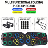 Nuevo Set Portátil de Tabla Multifuncional para Flexiones con Asas — Equipo de Ejercicio Plegable para Entrenamiento de Pecho, Abdomen, Brazos y Espalda.