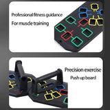 Nuevo Set Portátil de Tabla Multifuncional para Flexiones con Asas — Equipo de Ejercicio Plegable para Entrenamiento de Pecho, Abdomen, Brazos y Espalda.