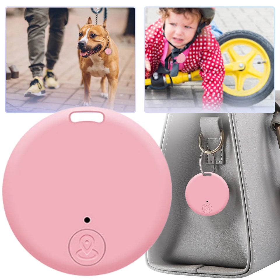 Mini localizador GPS con alarma antipérdida, llavero con etiqueta inteligente Compatible con Bluetooth, rastreador de llaves para perros, mascotas y niños