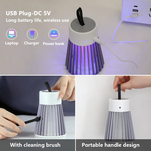 Luz Antimosquitos 2 en 1 – USB Recargable y Portátil