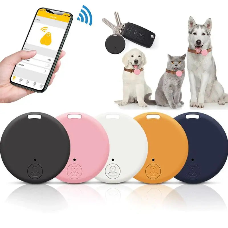 Mini localizador GPS con alarma antipérdida, llavero con etiqueta inteligente Compatible con Bluetooth, rastreador de llaves para perros, mascotas y niños