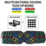Nuevo Set Portátil de Tabla Multifuncional para Flexiones con Asas — Equipo de Ejercicio Plegable para Entrenamiento de Pecho, Abdomen, Brazos y Espalda.