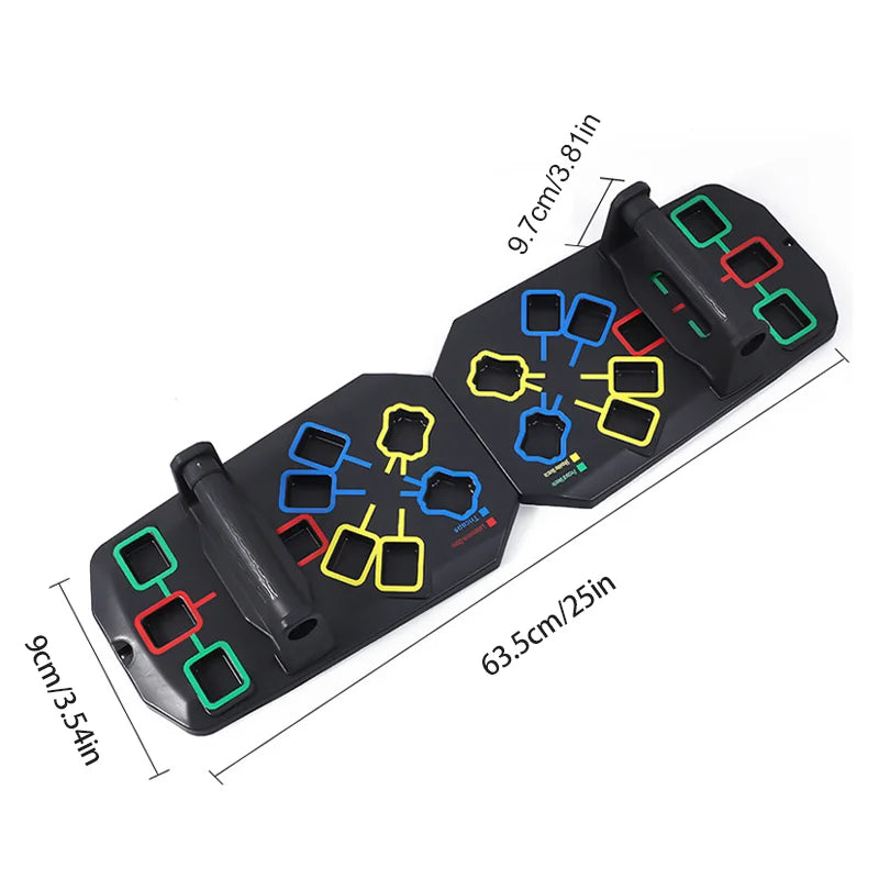 Nuevo Set Portátil de Tabla Multifuncional para Flexiones con Asas — Equipo de Ejercicio Plegable para Entrenamiento de Pecho, Abdomen, Brazos y Espalda.