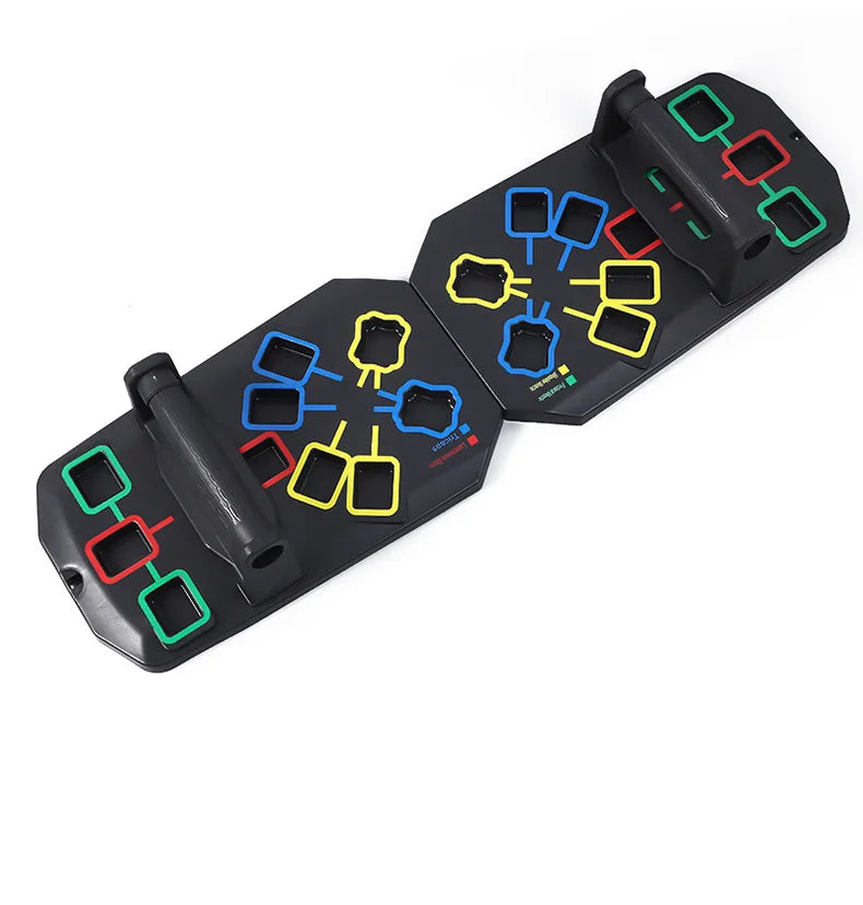 Nuevo Set Portátil de Tabla Multifuncional para Flexiones con Asas — Equipo de Ejercicio Plegable para Entrenamiento de Pecho, Abdomen, Brazos y Espalda.